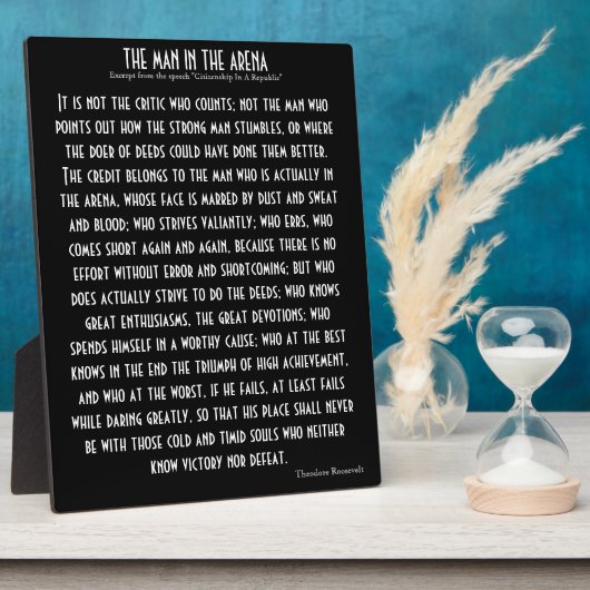 "Het Man in de arena" Fotoplaat (Zijkant)