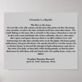 Het Man in de arena Poster (Voorkant)