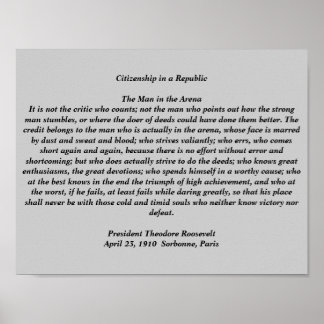 Het Man in de arena Poster