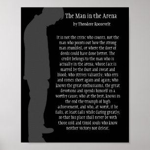 Het Man in de arena Poster