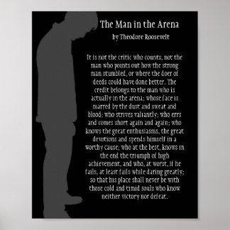 Het Man in de arena Poster