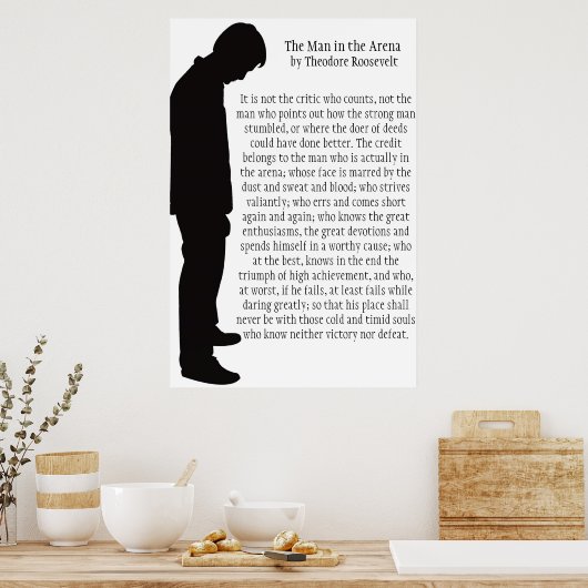 Het Man in de arena Poster (Keuken)