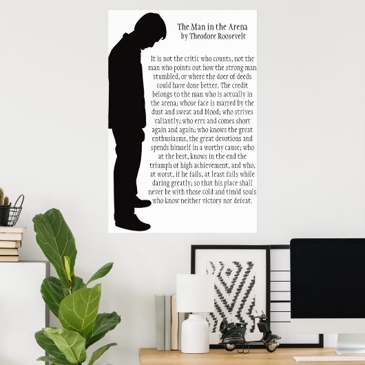 Het Man in de arena Poster (Thuiskantoor)