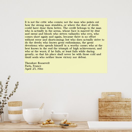 Het Man in de arena Poster (Keuken)