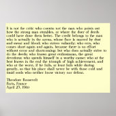 Het Man in de arena Poster (Voorkant)