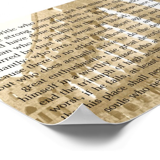 "Het Man in de arena" Poster (Hoek)