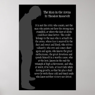 Het Man in de arena Poster