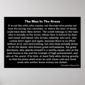 "Het Man in de arena"-Poster Poster (Voorkant)