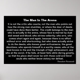 "Het Man in de arena"-Poster Poster