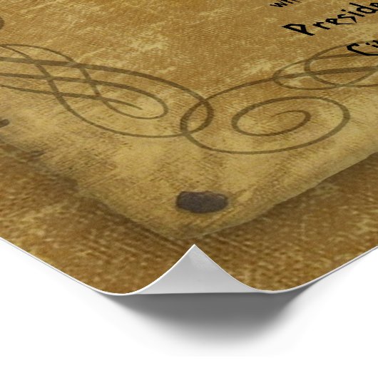 "Het man in de arena" Theodore Roosevelt Poster (Hoek)