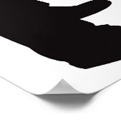 Het Man in de arena (zwart op wit) 20 x 28 Poster (Hoek)