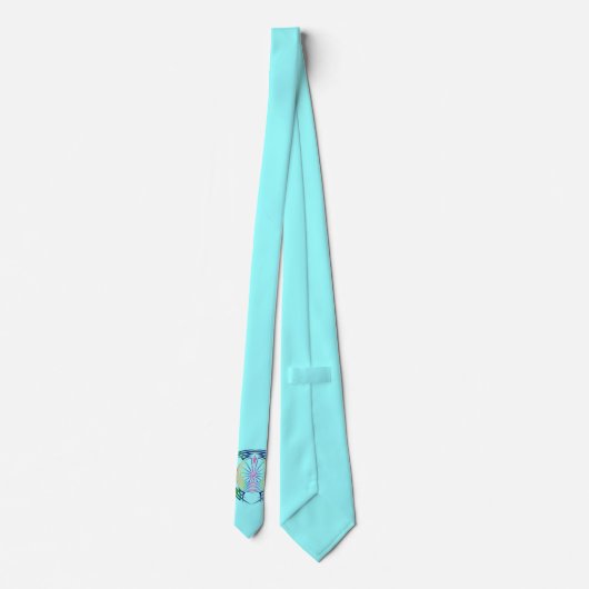 Het Man in de doolhof - Tribaal Tattoo gekleurd Stropdas (Achterkant)