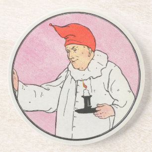 Het Man in de maan keek uit de maan Zandsteen Onderzetter