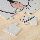 Het Man in de Maan Moeder Gans Kwekerij Rijm Legpuzzel (Zijkant)
