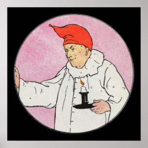 Het Man in de Maan Moeder Gans Kwekerij Rijm Poster