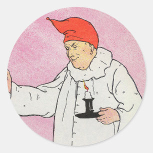 Het Man in de Maan Moeder Gans Kwekerij Rijm Ronde Sticker