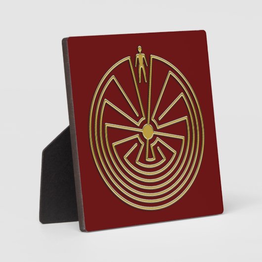 Het Man in de Maze - goud Fotoplaat (Voorkant)