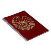 Het Man in de Maze - goud Notitieboek (Rechterzijde)
