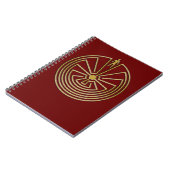 Het Man in de Maze - goud Notitieboek (Linkerzijde)