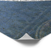 Het Man in de Maze - Ornament gouden zilver Poster (Hoek)