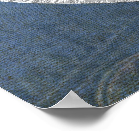 Het Man in de Maze - Ornament gouden zilver Poster (Hoek)