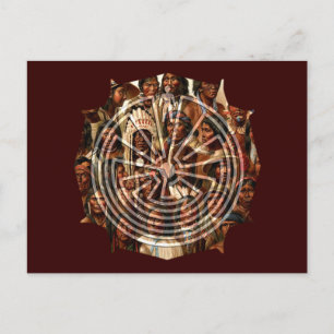 Het Man in de vorm van een doolhof Briefkaart