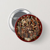 Het Man in de vorm van een doolhof Ronde Button 5,7 Cm (Voorkant /achterkant)