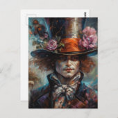 Het Man in een hoge hoed Briefkaart (Voorkant / Achterkant)