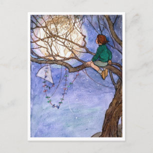 Het Man in het  Briefkaart van de Maan