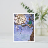 Het Man in het Briefkaart van de Maan (Staand voorkant)