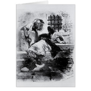 Het Man in het ijzermasker in zijn gevangenis