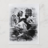 Het Man in het ijzermasker in zijn gevangenis Briefkaart (Voorkant)