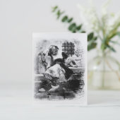 Het Man in het ijzermasker in zijn gevangenis Briefkaart (Staand voorkant)