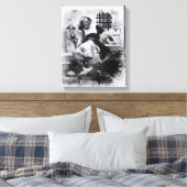 Het Man in het ijzermasker in zijn gevangenis Canvas Afdruk (Insitu (Slaapkamer))