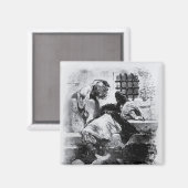 Het Man in het ijzermasker in zijn gevangenis Magneet (Voorkant / Achterkant)