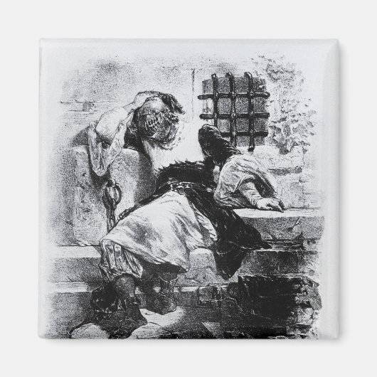 Het Man in het ijzermasker in zijn gevangenis Magneet (Voorkant)