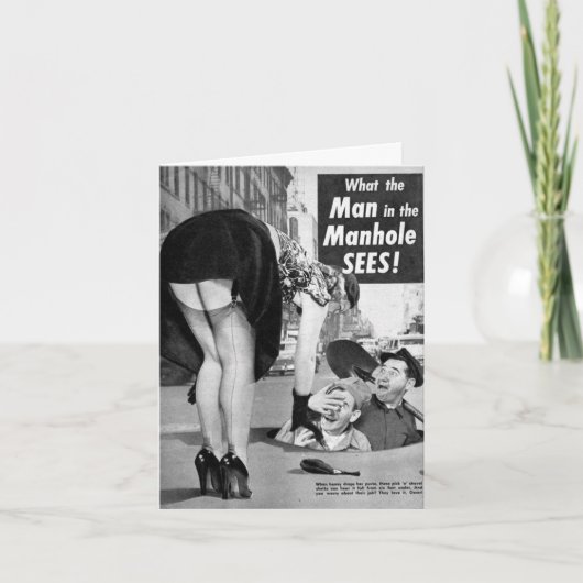 "Het Man in het mangat" Note Kaart (Voorkant)