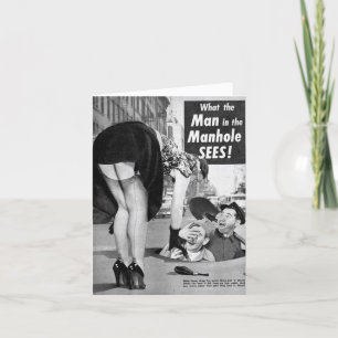 "Het Man in het mangat" Note Kaart