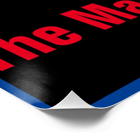 Het Man in het midden Perfect Poster (Hoek)