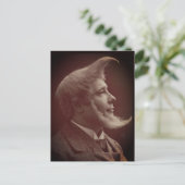 Het Man in The Moon 1800s Foto Briefkaart (Staand voorkant)