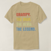Het man is de held van de legende t-shirt (Design voorkant)