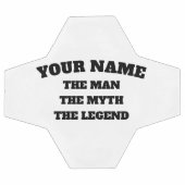 Het man is de mythe van de legende grappige aangep voetbal (Enkel)