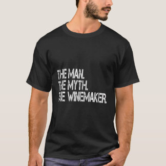 Het Man is de mythe van de wijnmaker Vintner T-shirt