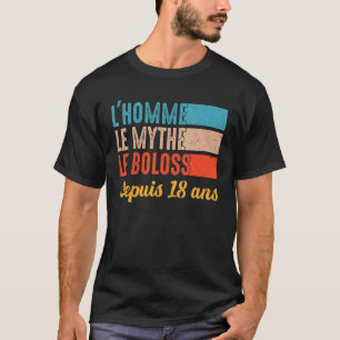 Het man is de mythe van het bololie gedurende 18 j t-shirt