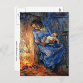 Het Man is in Zee, Van Gogh Fine Art Briefkaart (Voorkant / Achterkant)