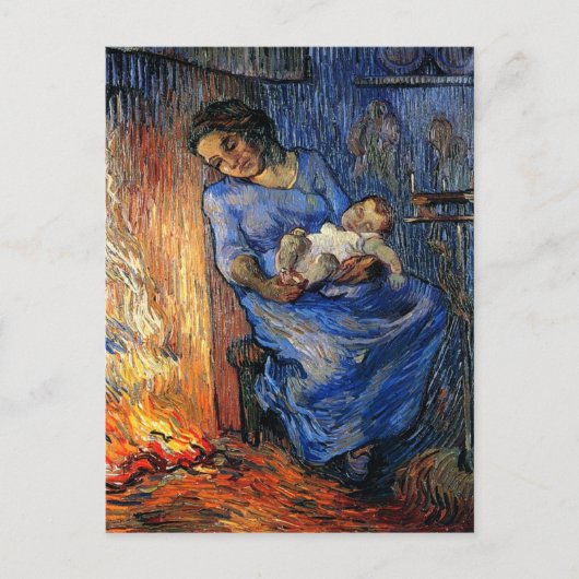 Het Man is in Zee, Van Gogh Fine Art Briefkaart (Voorkant)