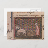 Het Man is verplicht om te werken voor een leven Briefkaart (Voorkant / Achterkant)