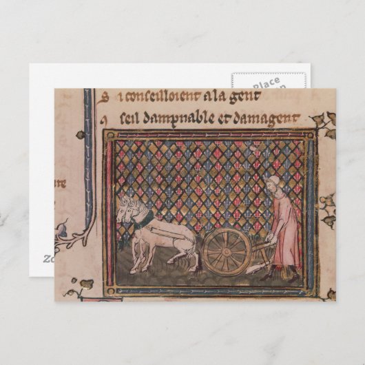 Het Man is verplicht om te werken voor een leven Briefkaart (Voorkant / Achterkant)