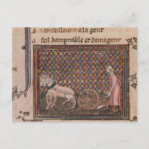 Het Man is verplicht om te werken voor een leven Briefkaart