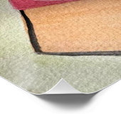 Het Man Kleurblok Perfect Poster (Hoek)